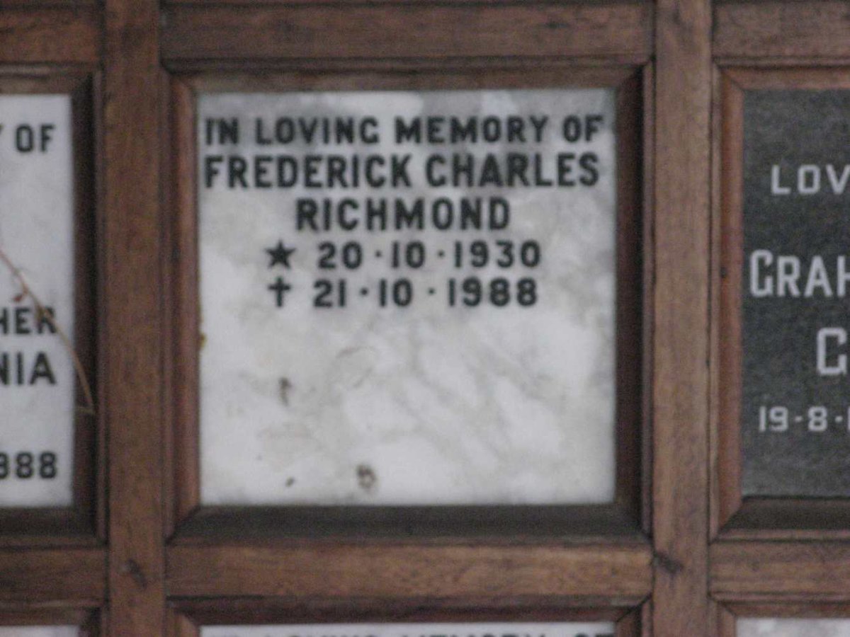 RICHMOND Frederick Charles 1930-1988