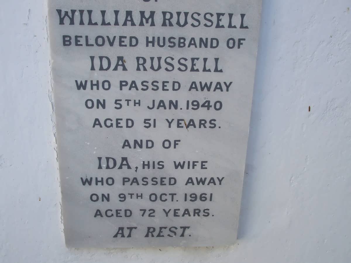 RUSSELL William -1940 &amp; Ida -1961
