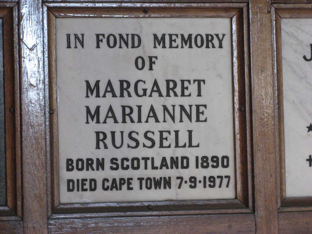 RUSSELL Margaret Marianne 1890-1977