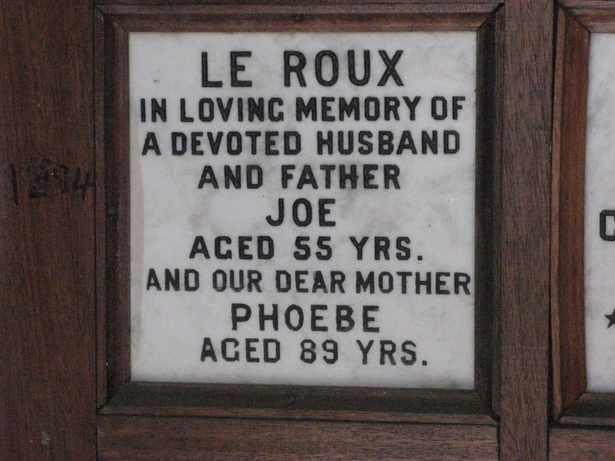 ROUX Joe, le &amp; Phoebe