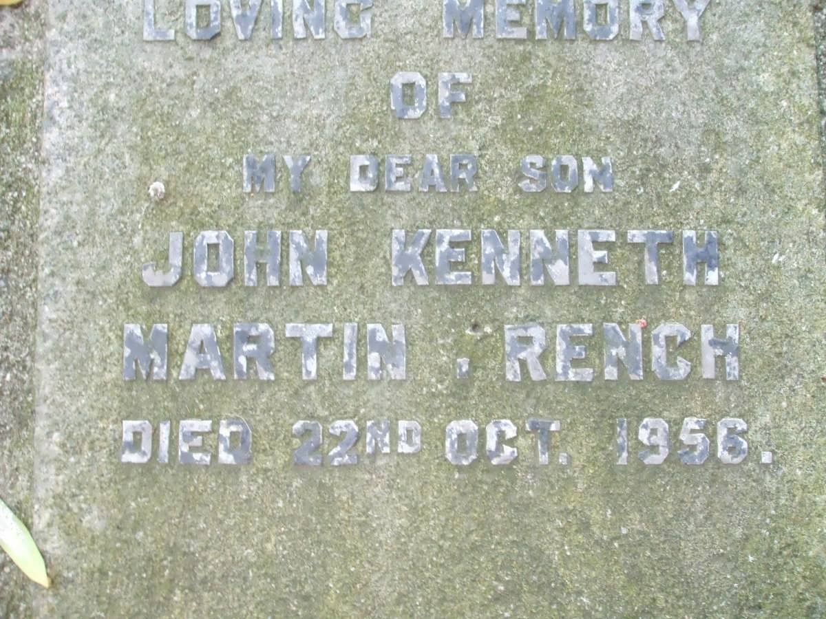 RENCH John Kenneth Martin -1956