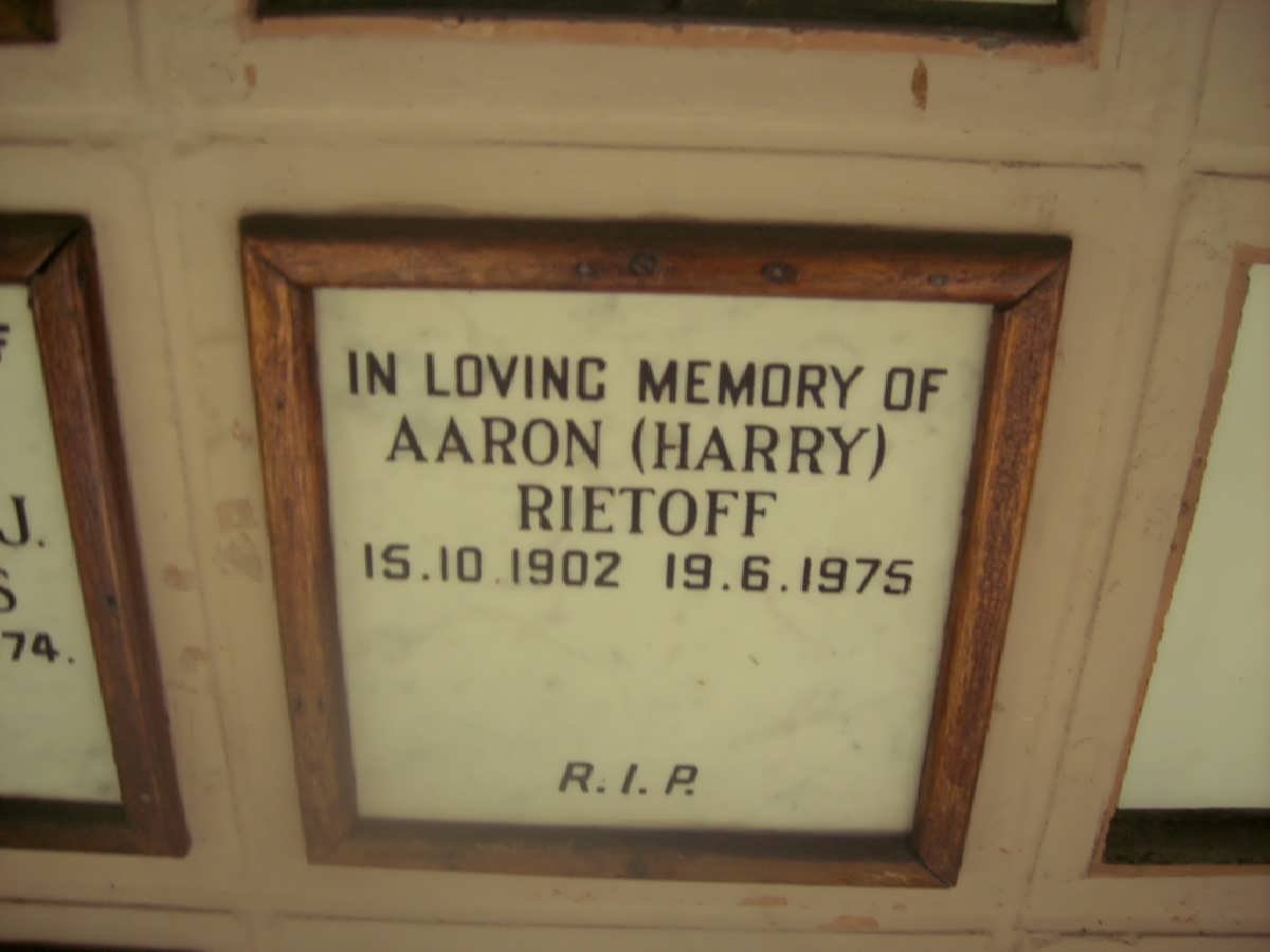 RIETOFF Aaron 1902-1975