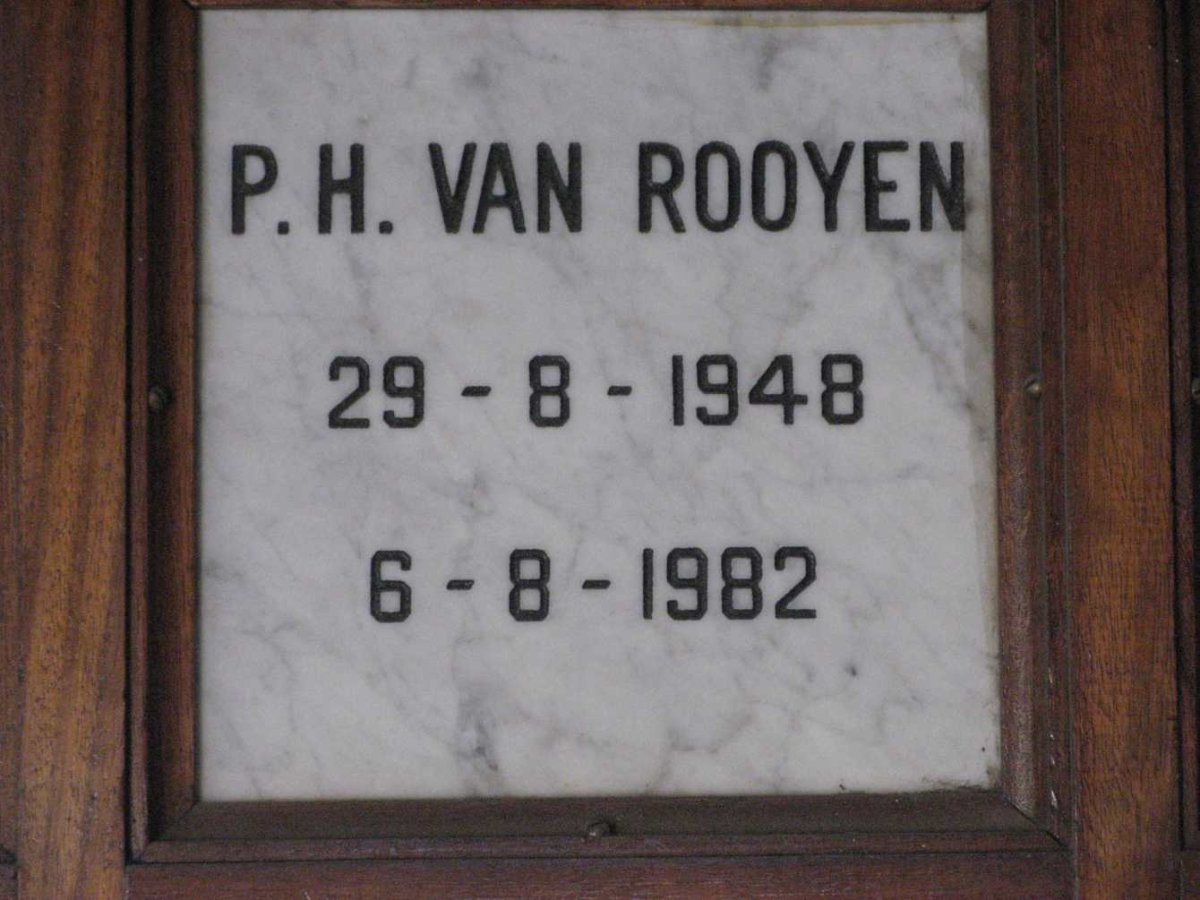 ROOYEN P.H., van 1948-1982