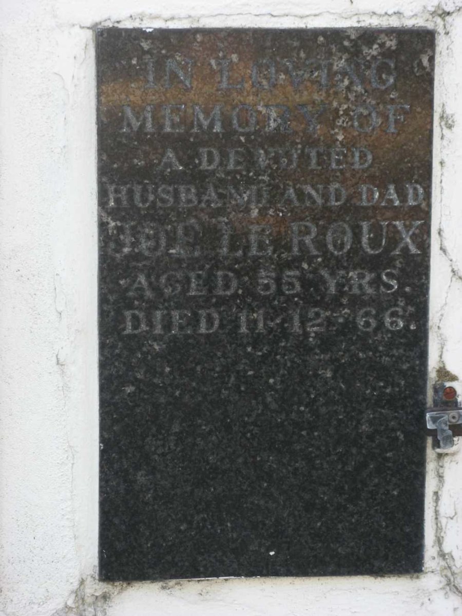 ROUX Joe, le -1966
