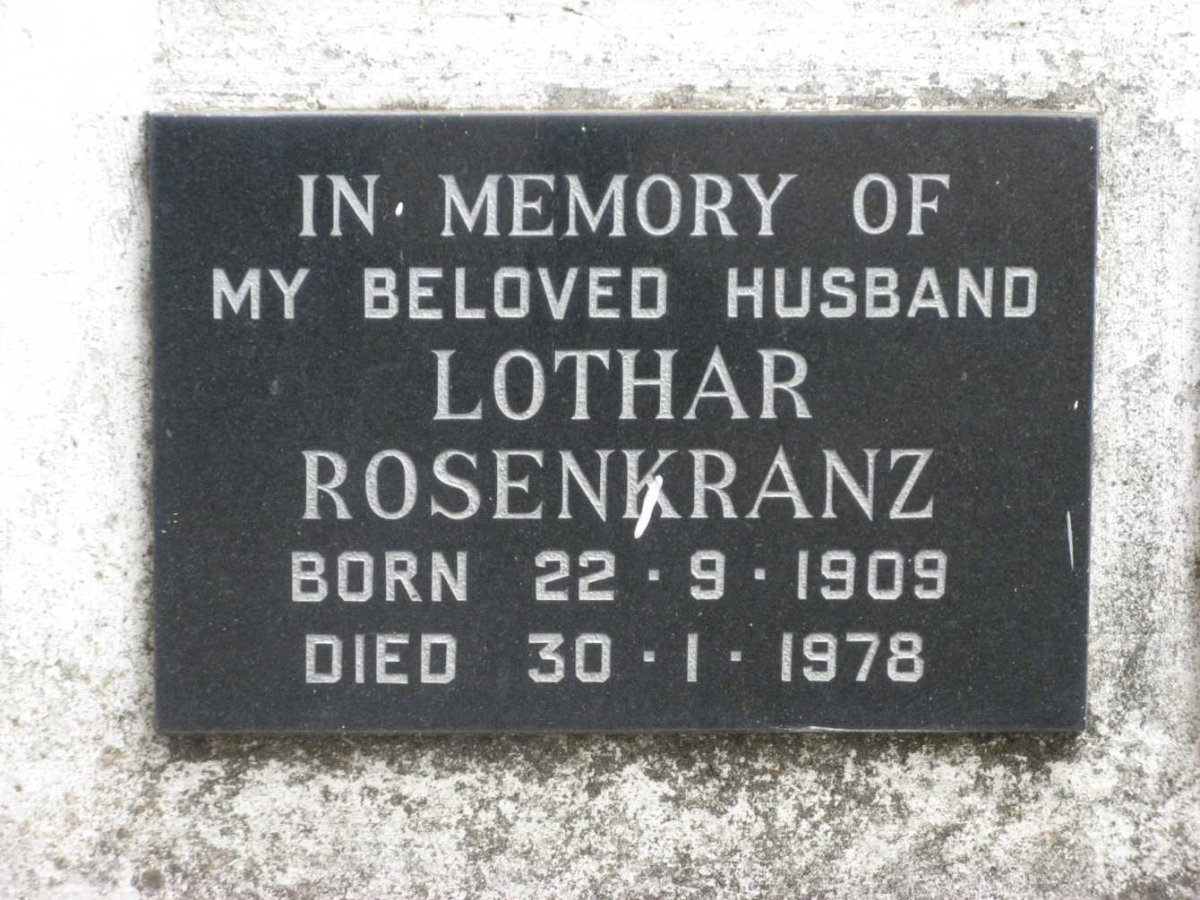ROSENKRANZ Lothar 1909-1978