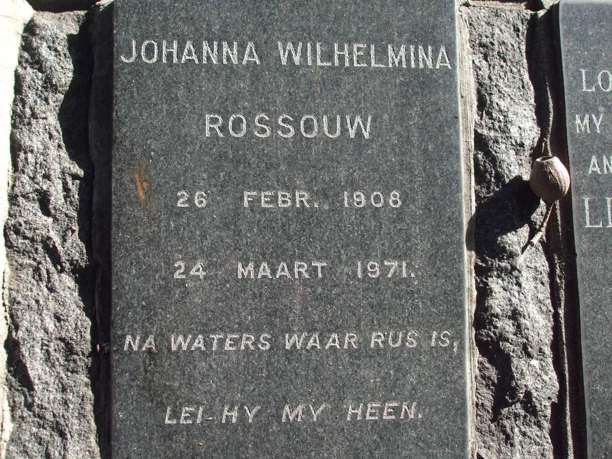 ROSSOUW Johanna Wilhelmina 1908-1971