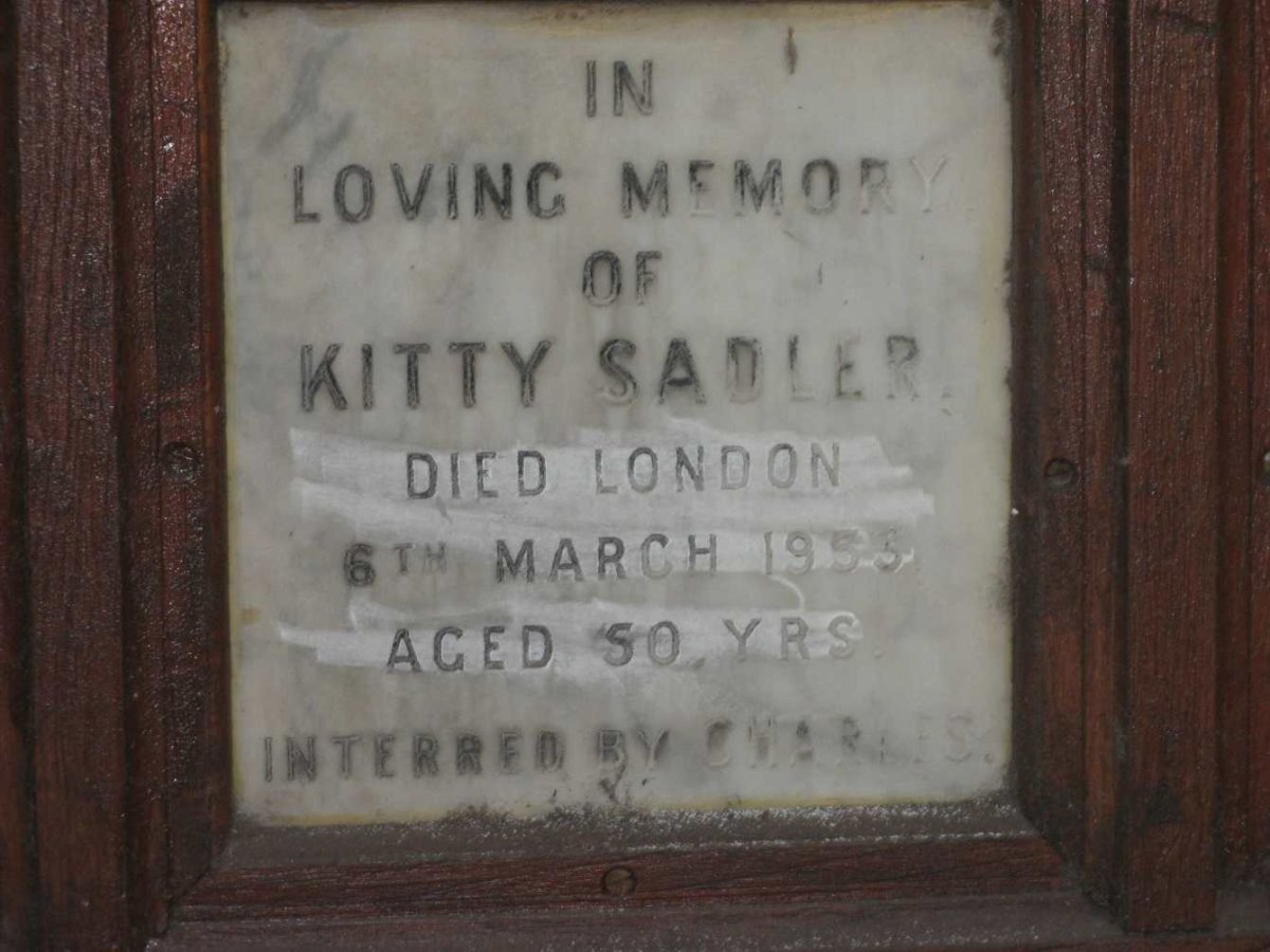 SADLER Kitty -1953