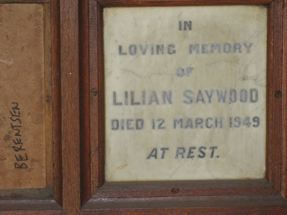 SAYWOOD Lilian -1949