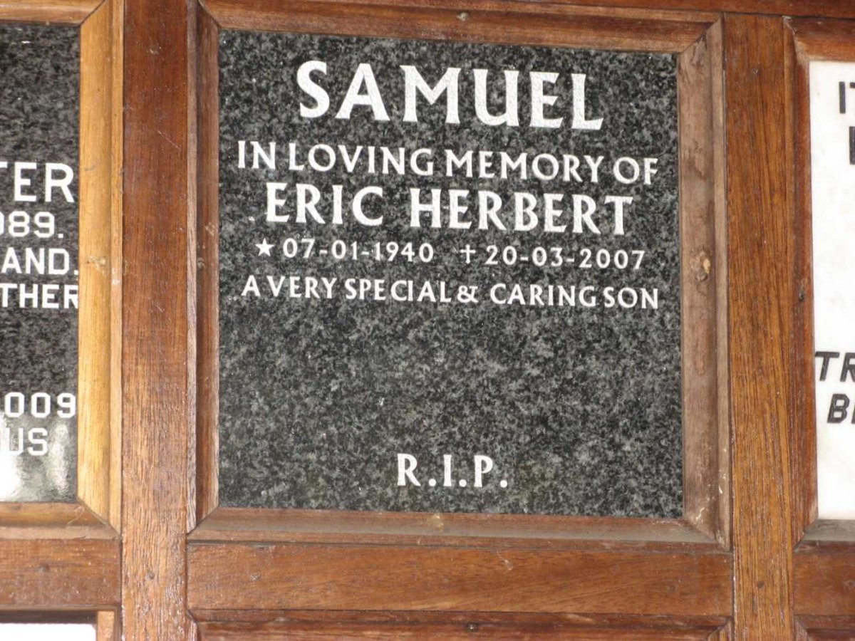 SAMUEL Eric Herbert 1940-2007