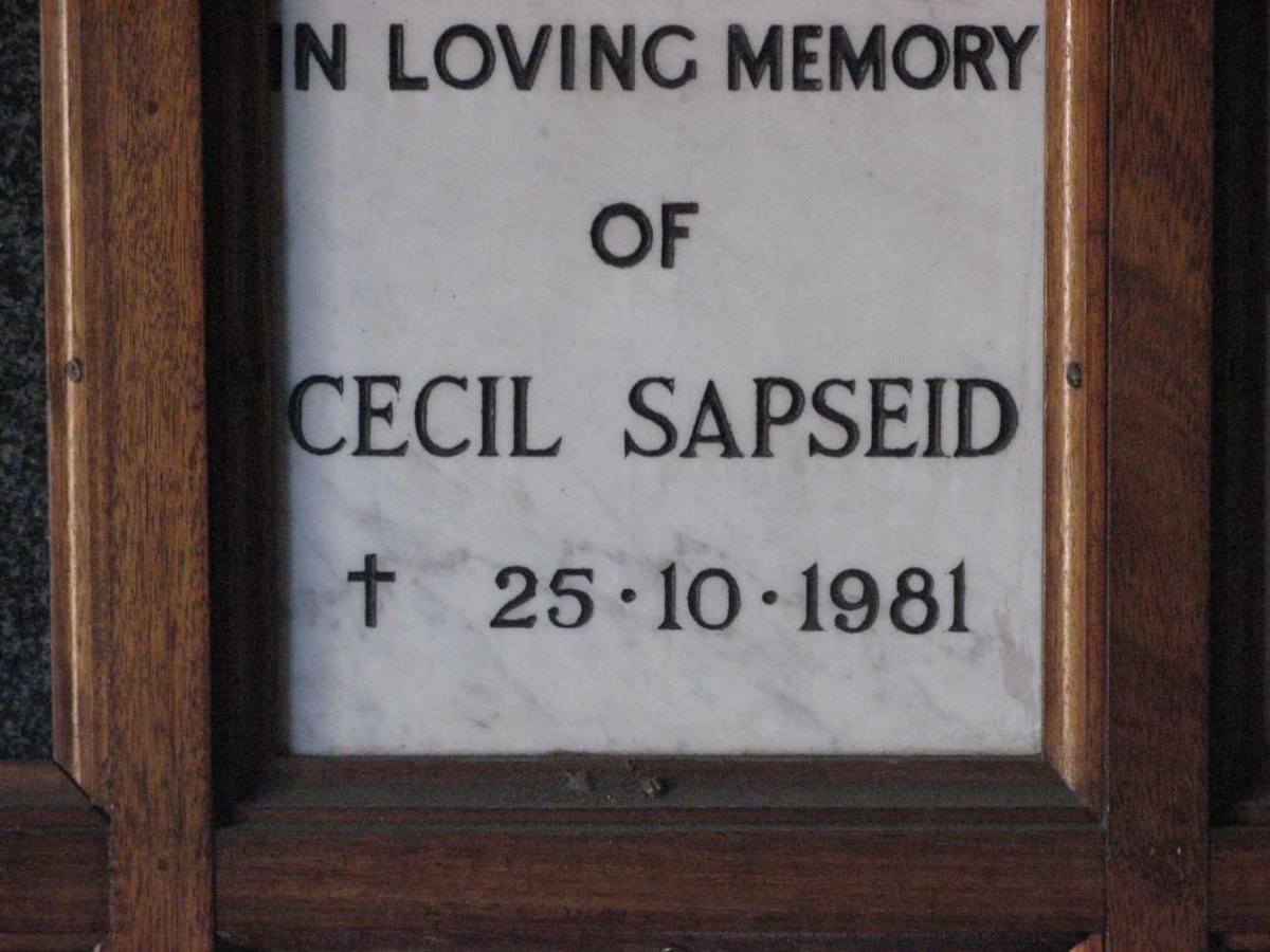 SAPSEID Cecil -1981