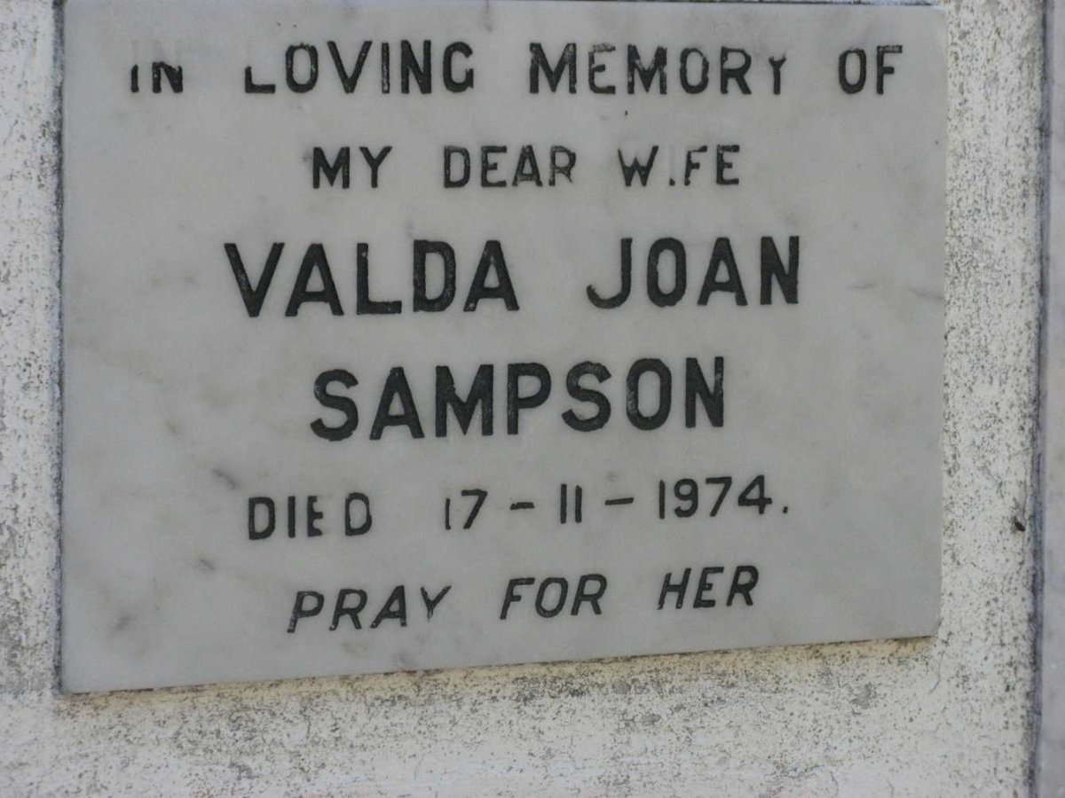 SAMPSON Valda Joan -1974
