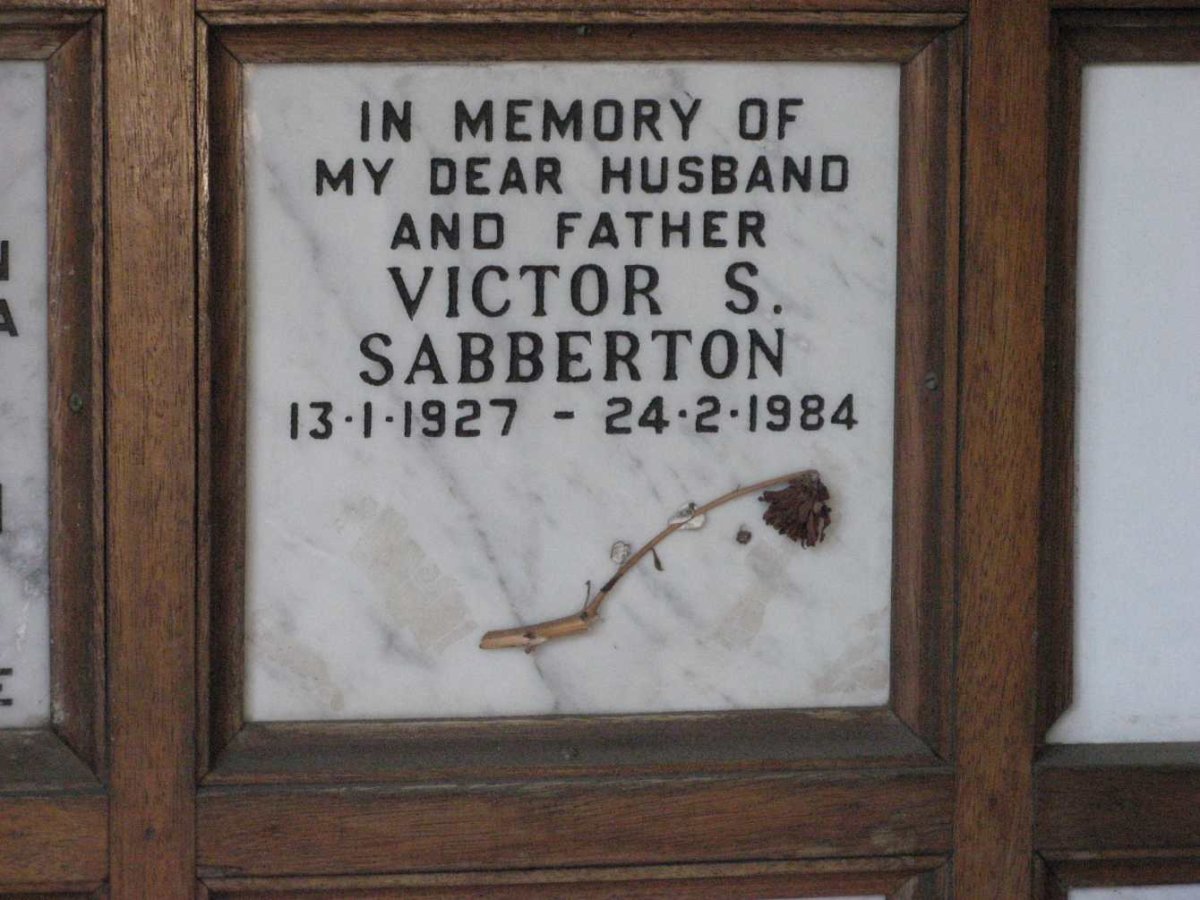 SABBERTON Victor S. 1927-1984