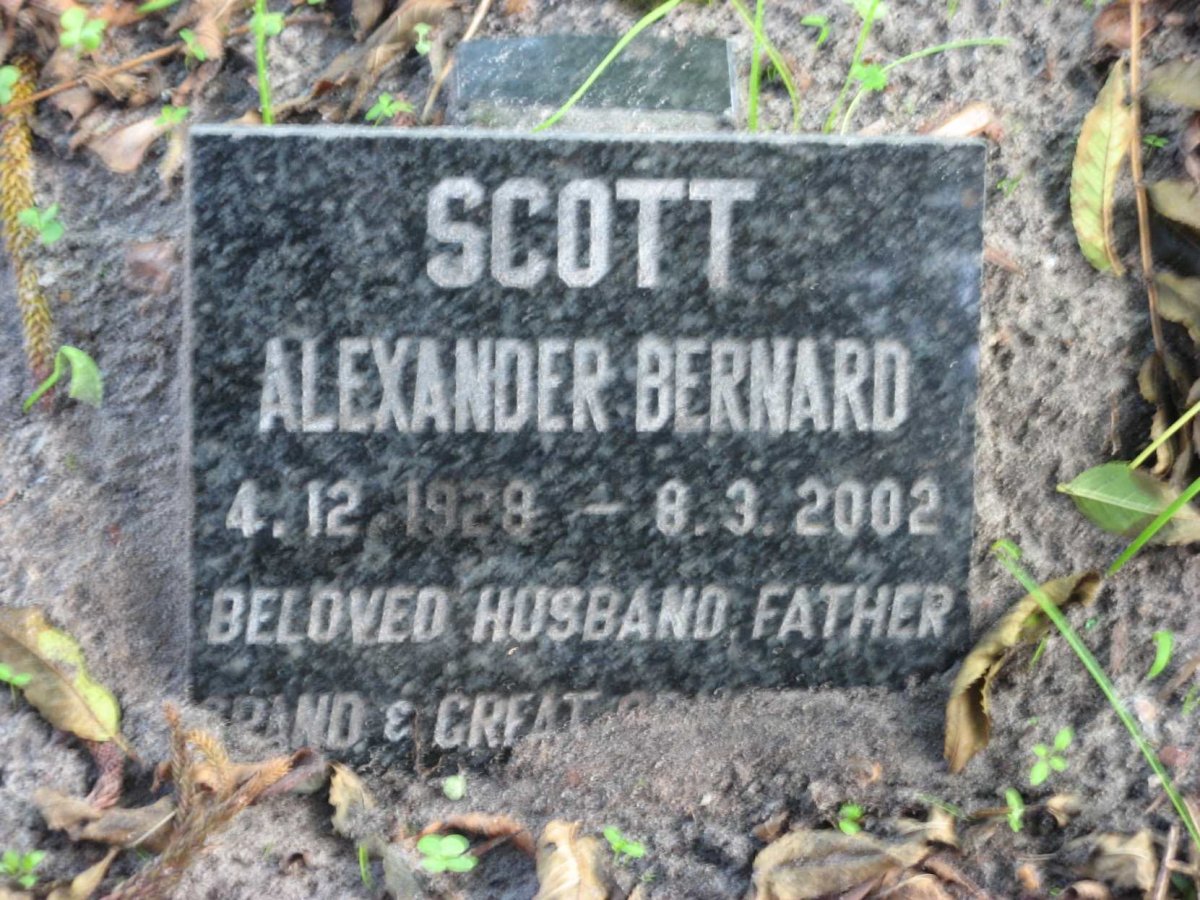 SCOTT Alexander Bernard 1928-2002