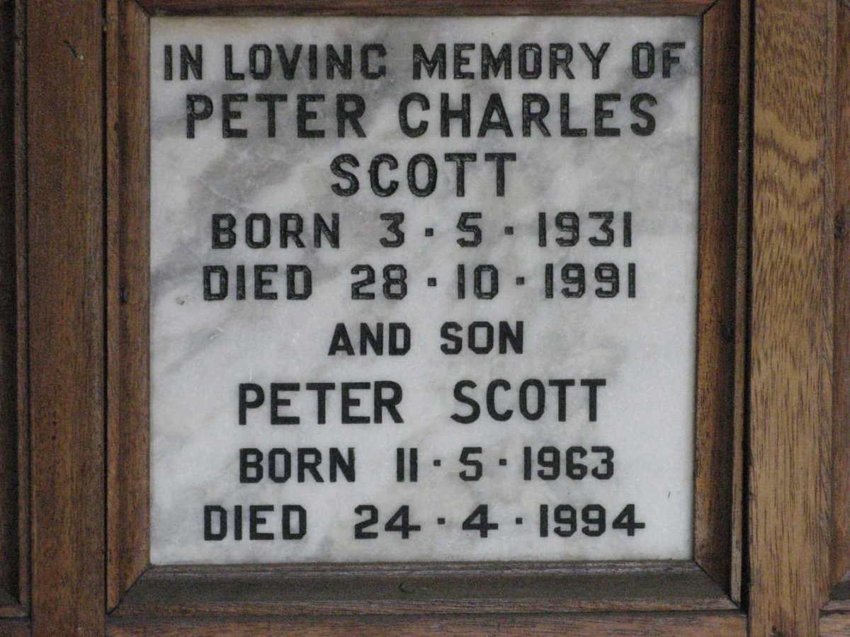 SCOTT Peter Charles 1931-1991 :: SCOTT Peter 1963-1994