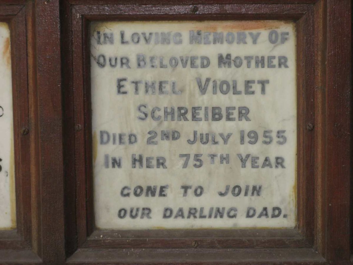SCHREIBER Ethel Violet -1955