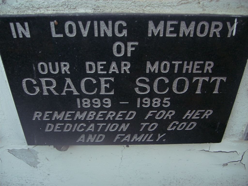 SCOTT Grace 1899-1985