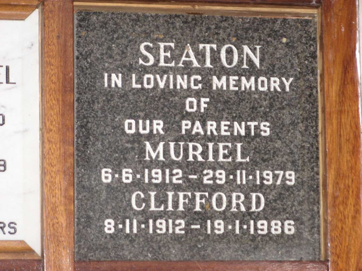 SEATON Clifford 1912-1986 &amp; Muriel 1912-1979