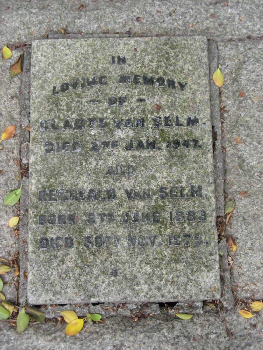 SELM Reginald, van 1888-1979 &amp; Gladys -1947