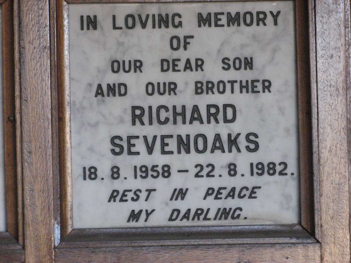 SEVENOAKES Richard 1958-1982