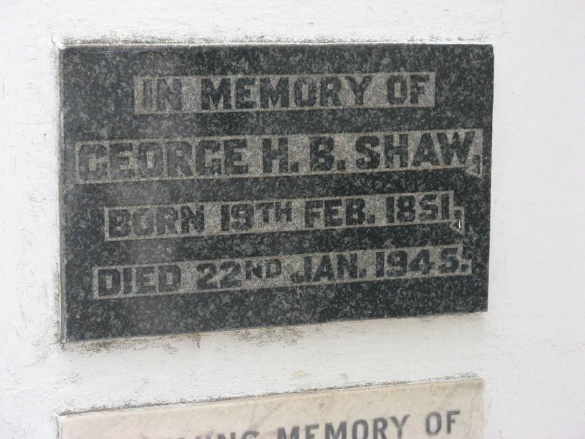 SHAW George H.B. 1851-1945