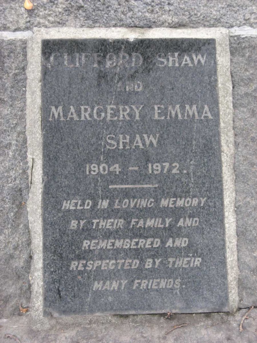SHAW Clifford &amp; Margery Emma 1904-1972