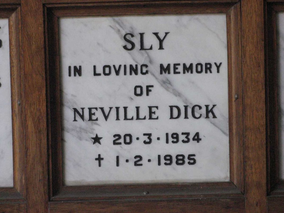 SLY Neville Dick 1934-1985