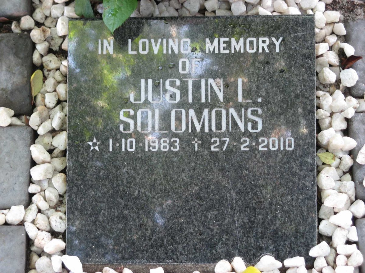 SOLOMONS Justin L. 1983-2010