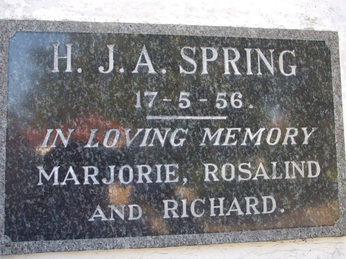 SPRING H.J.A. -1956