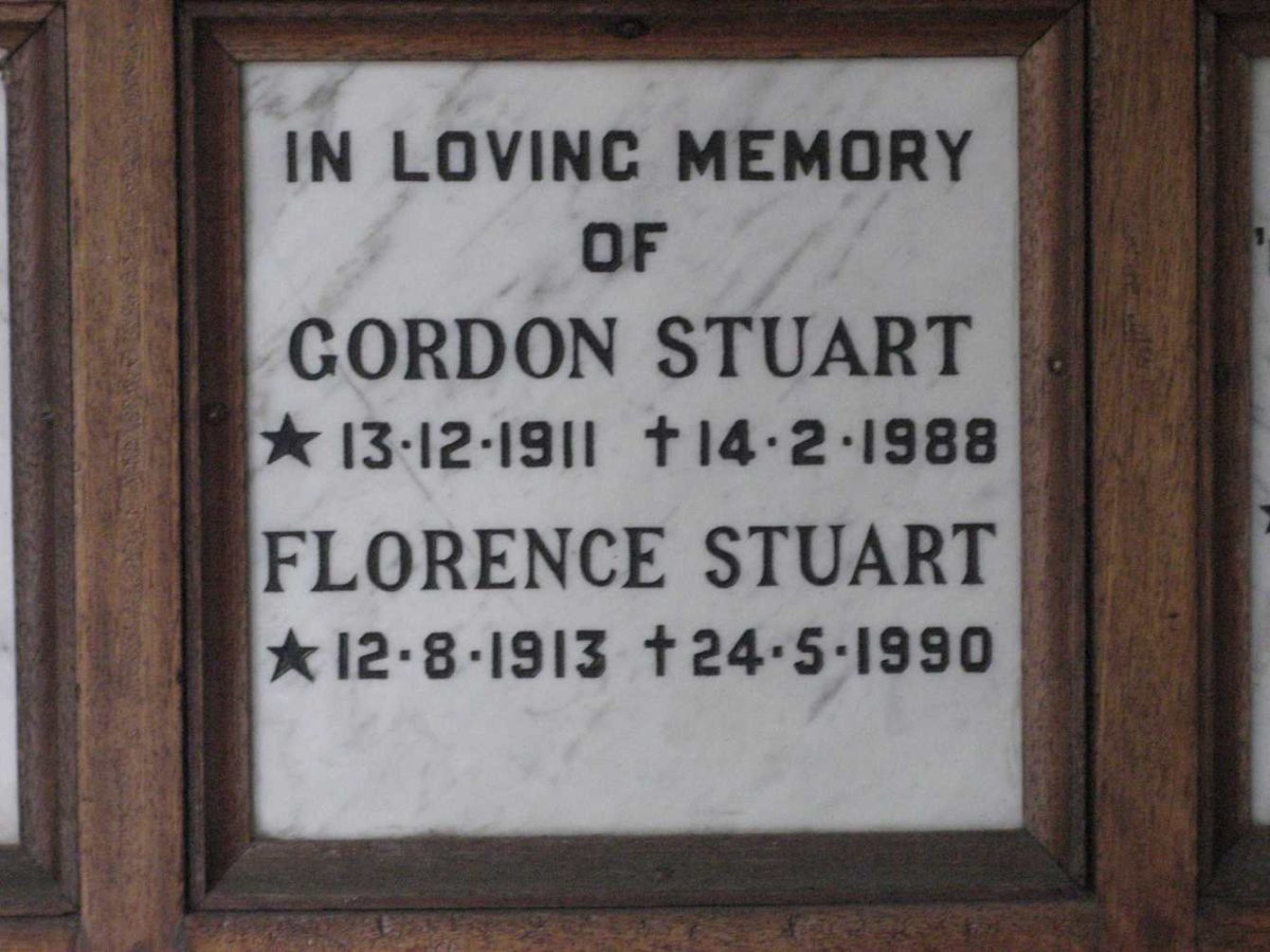 STUART Gordon 1911-1988 &amp; Florence 1913-1990