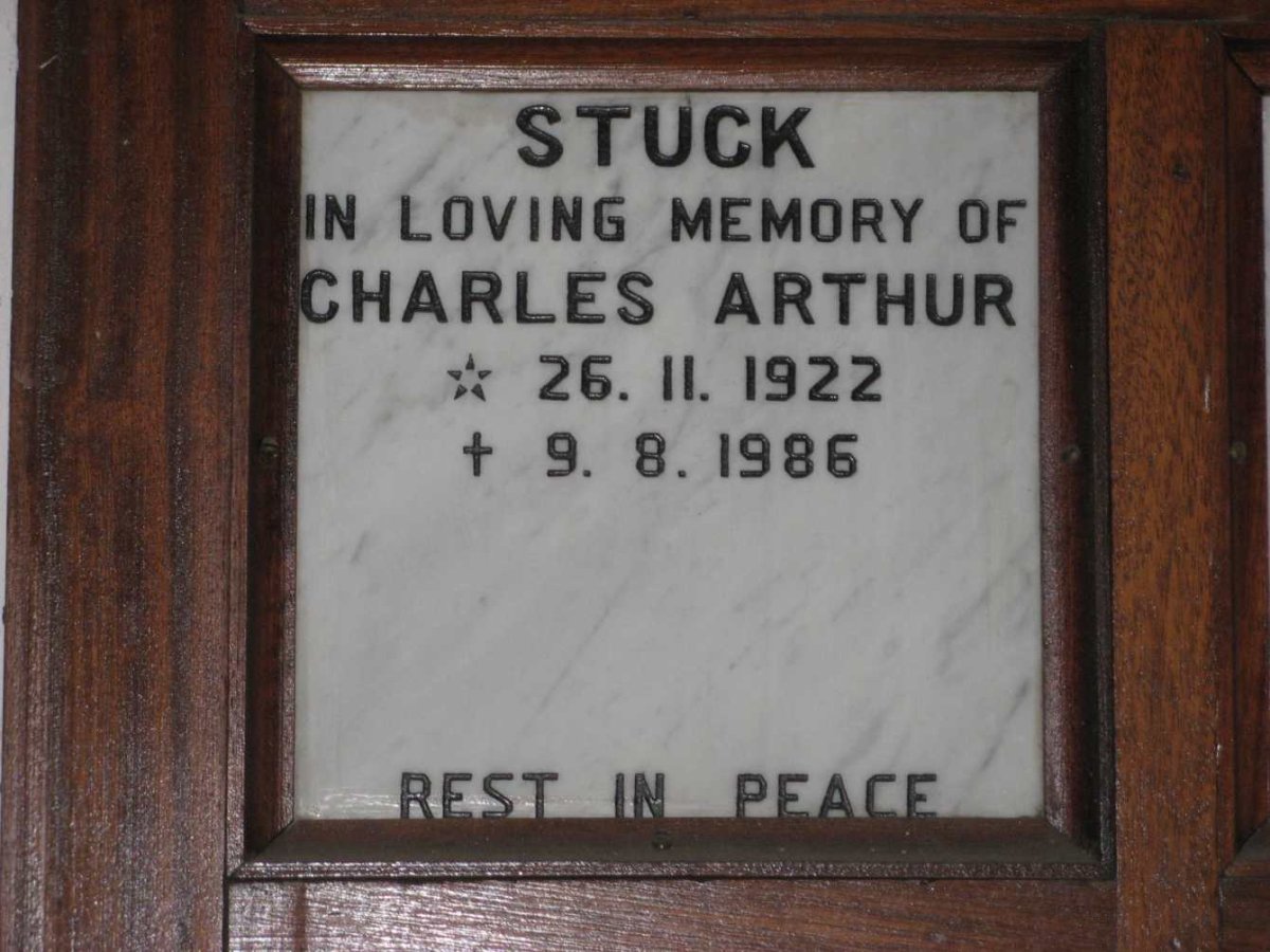 STUCK Charles Arthur 1922-1986