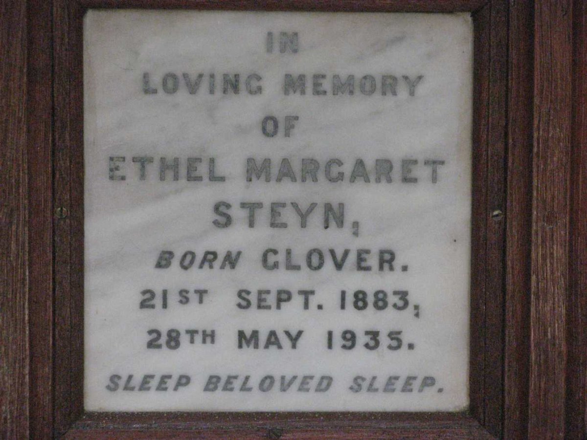 STEYN Ethel Margaret nee CLOVER 1883-1935