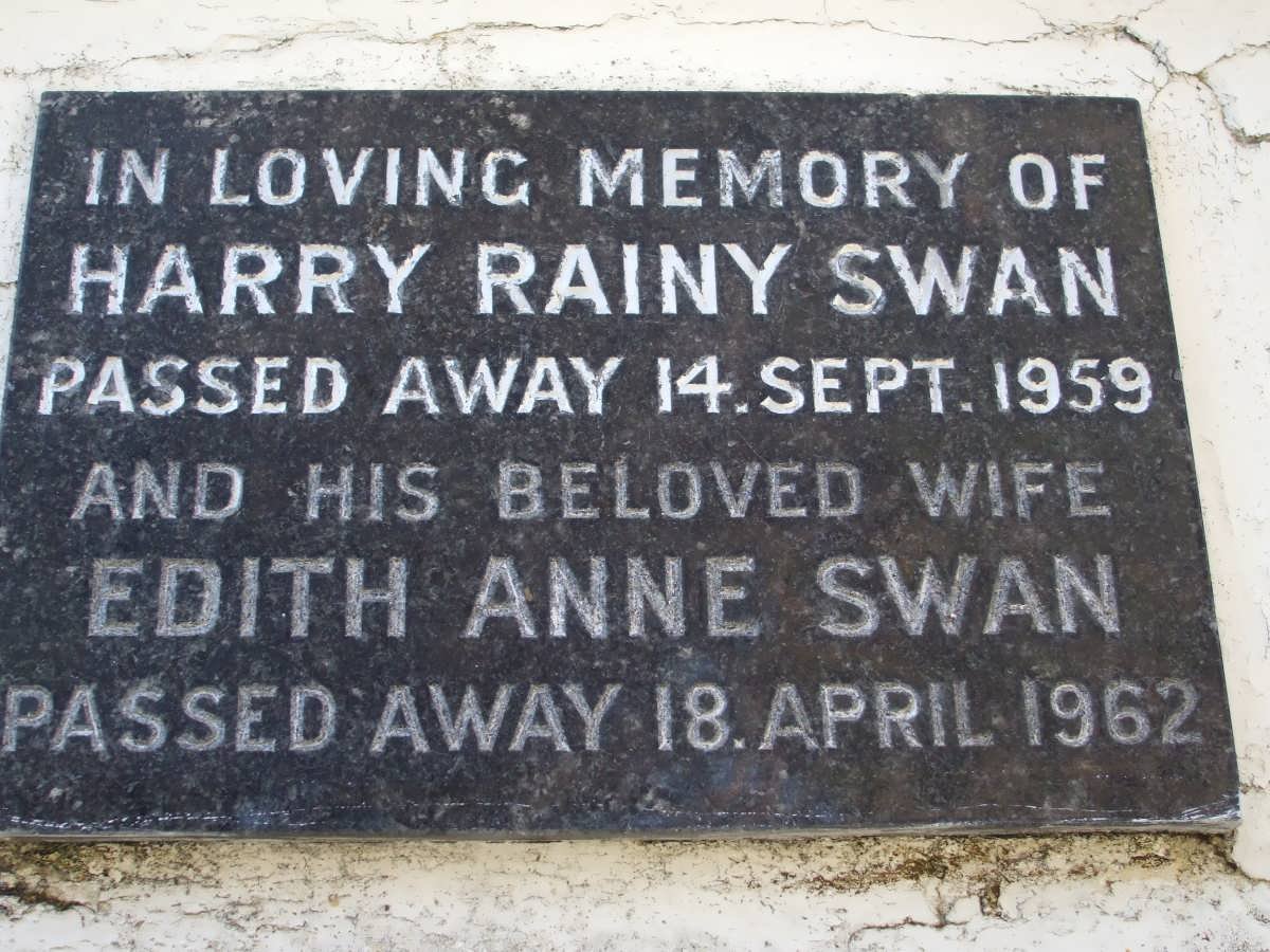SWAN Harry Rainy -1959 &amp; Edith Anne -1962