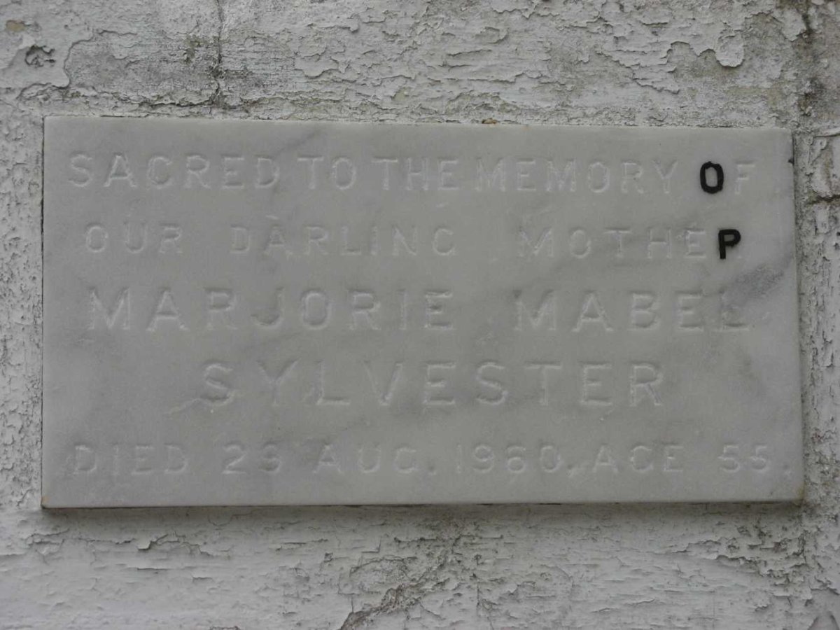 SYLVESTER Marjorie Mabel -1960