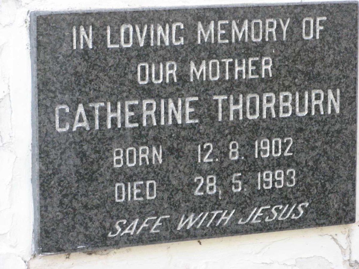 THORBURN Catherine 1902-1993