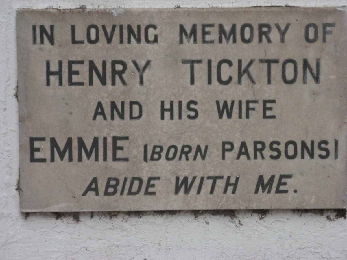 TICKTON Henry &amp; Emmie PARSONS