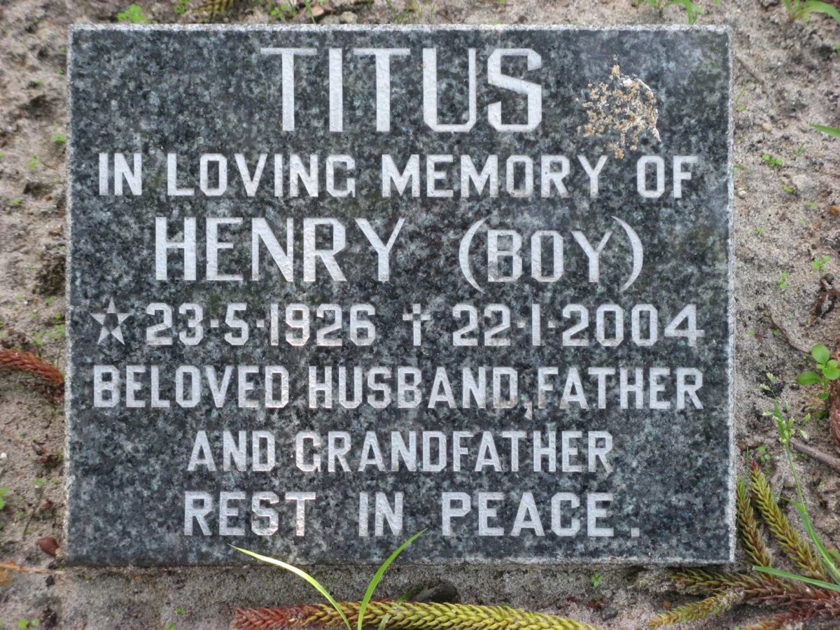 TITUS Henry 1926-2004