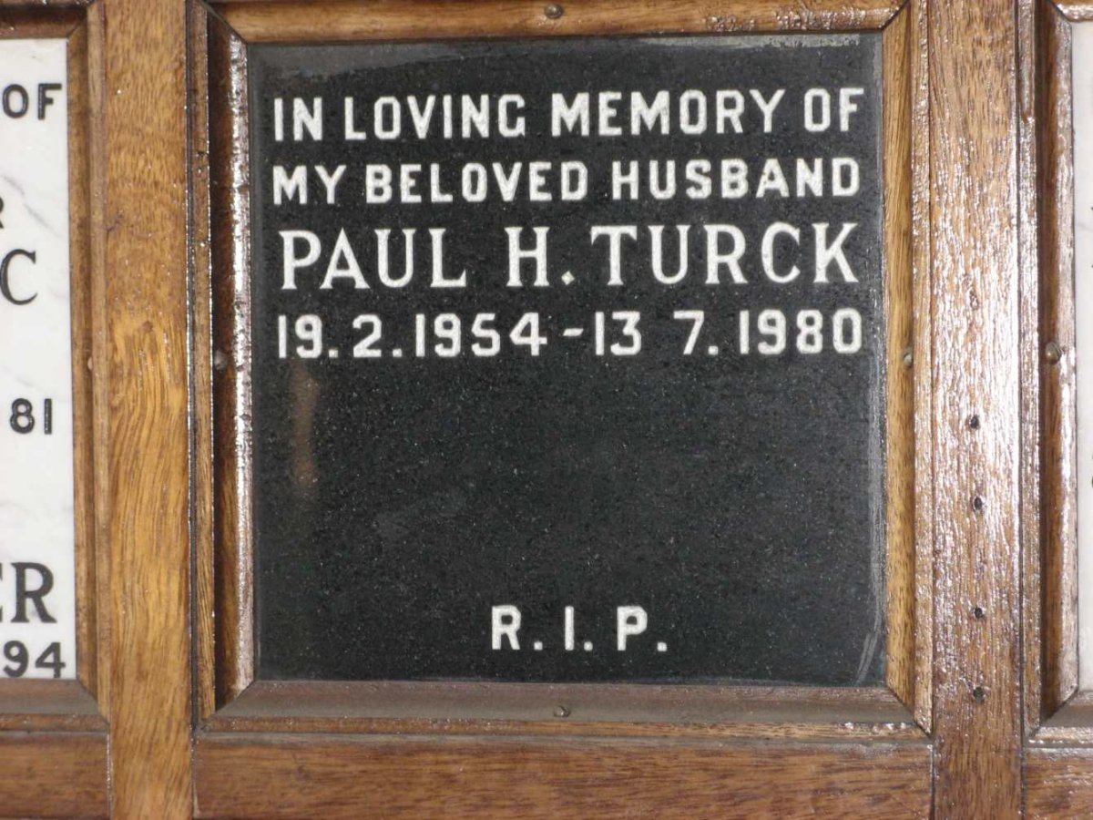 TURCK Paul H. 1954-1980