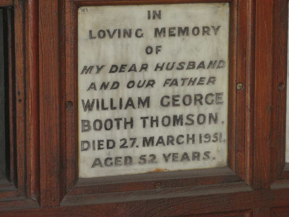 THOMSON William George Booth -1951