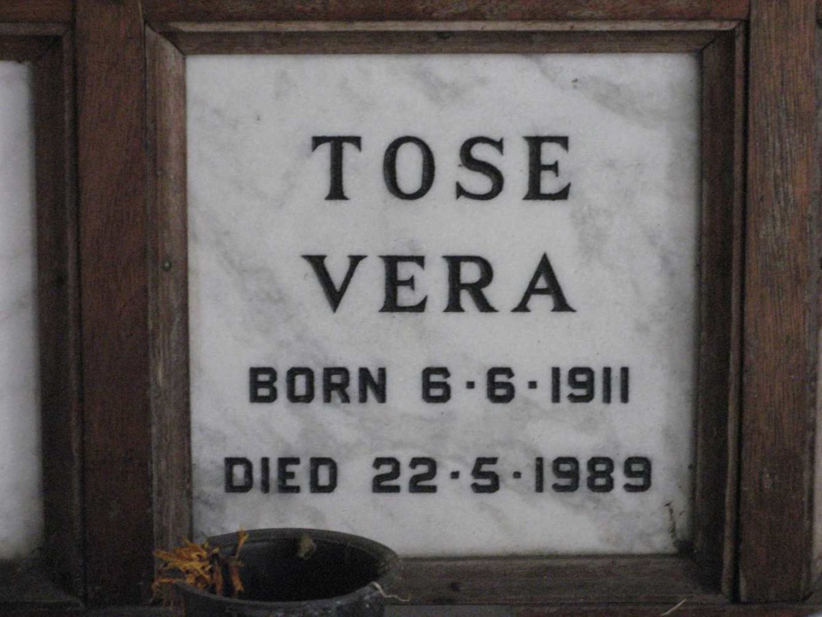 TOSE Vera 1911-1989