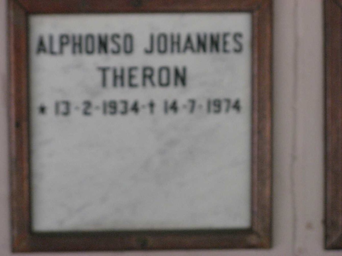 THERON Alphonso Johannes1934-1974