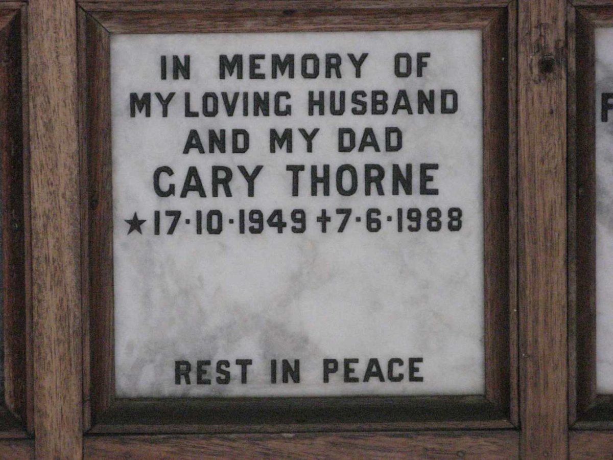 THORNE Gary 1949-1988