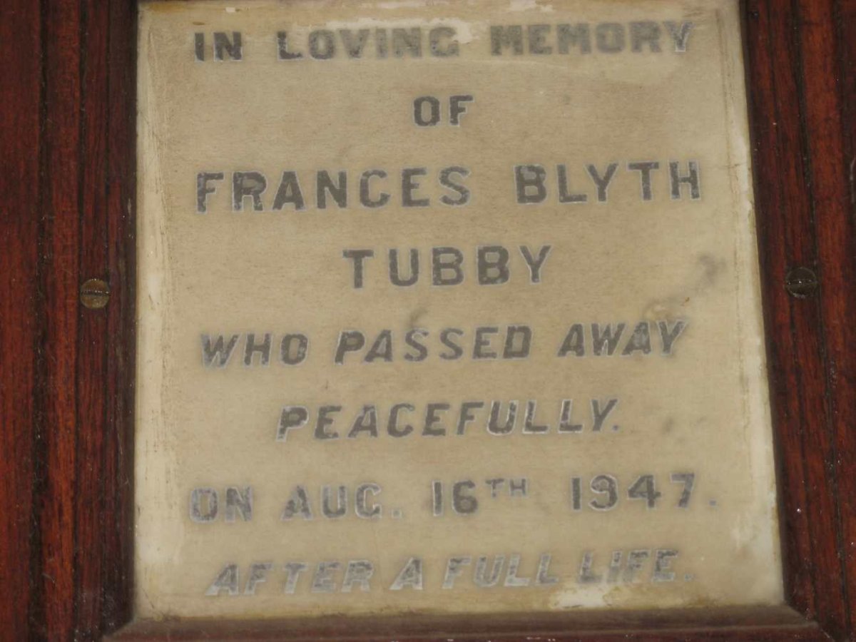 TUBBY Frances Blythe -1947