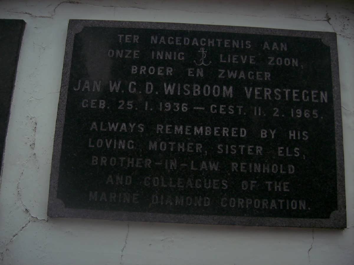 VERSTEGEN Jan W.G.D. Wisboom 1936-1965