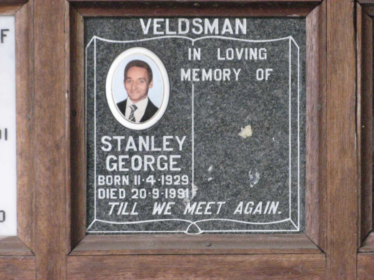 VELDSMAN Stanley George 1929-1991