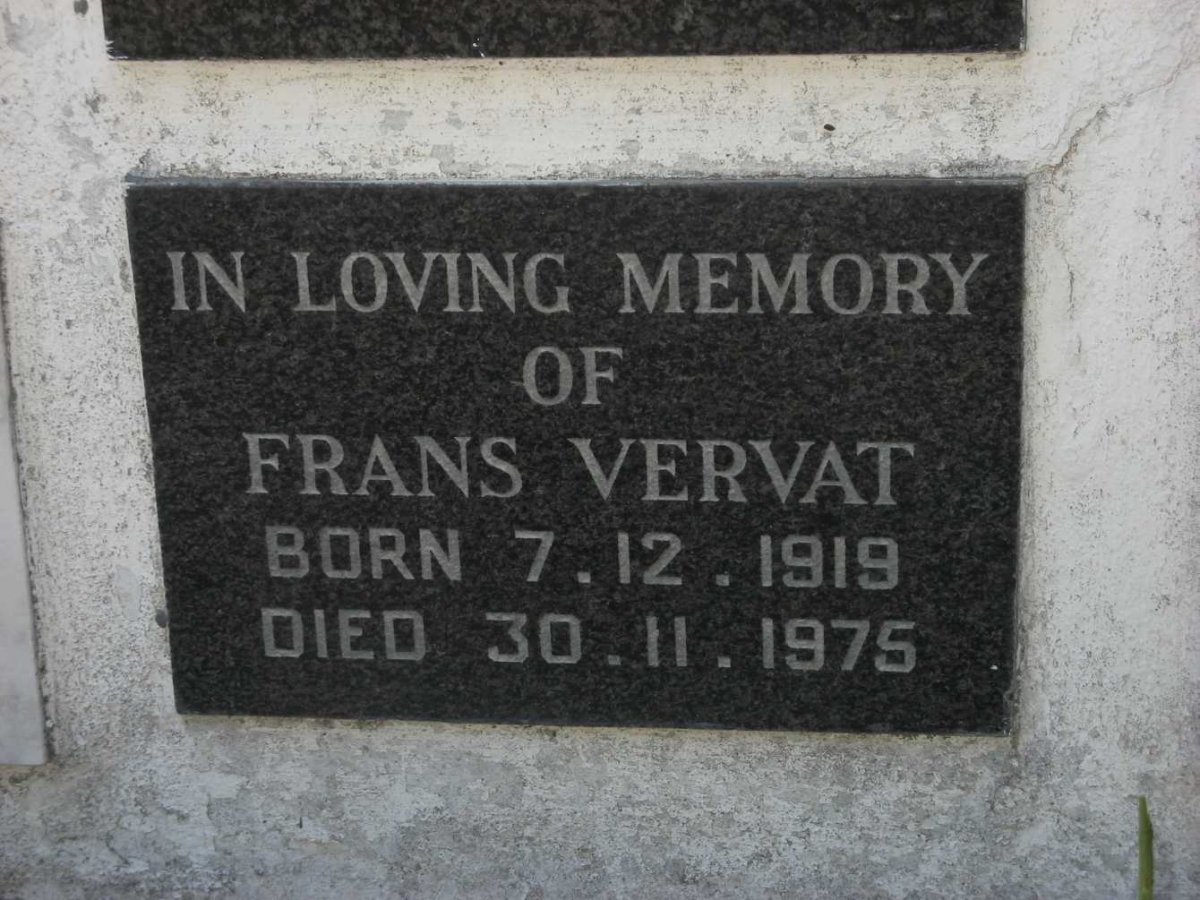 VERVAT Frans 1919-1975