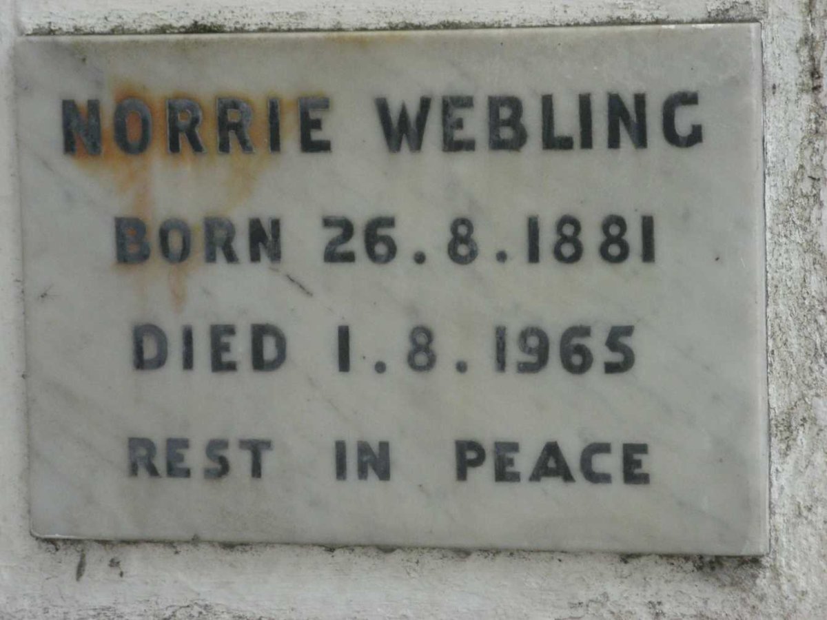 WEBLING Norrie 1881-1965