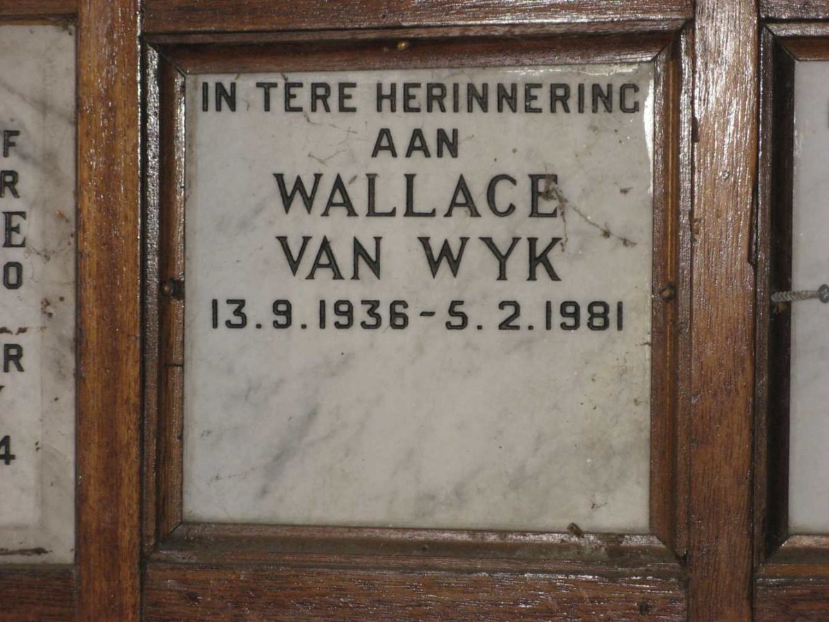 WYK Wallace, van 1936-1981