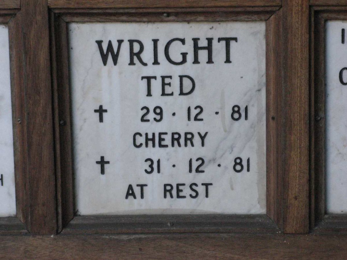 WRIGHT Ted -1981 &amp; Cherry -1981