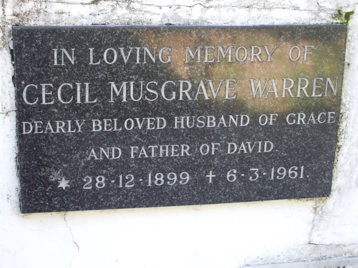 WARREN Cecil Musgrave 1899-1961