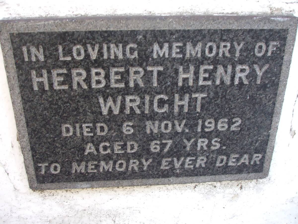 WRIGHT Herbert Henry -1962